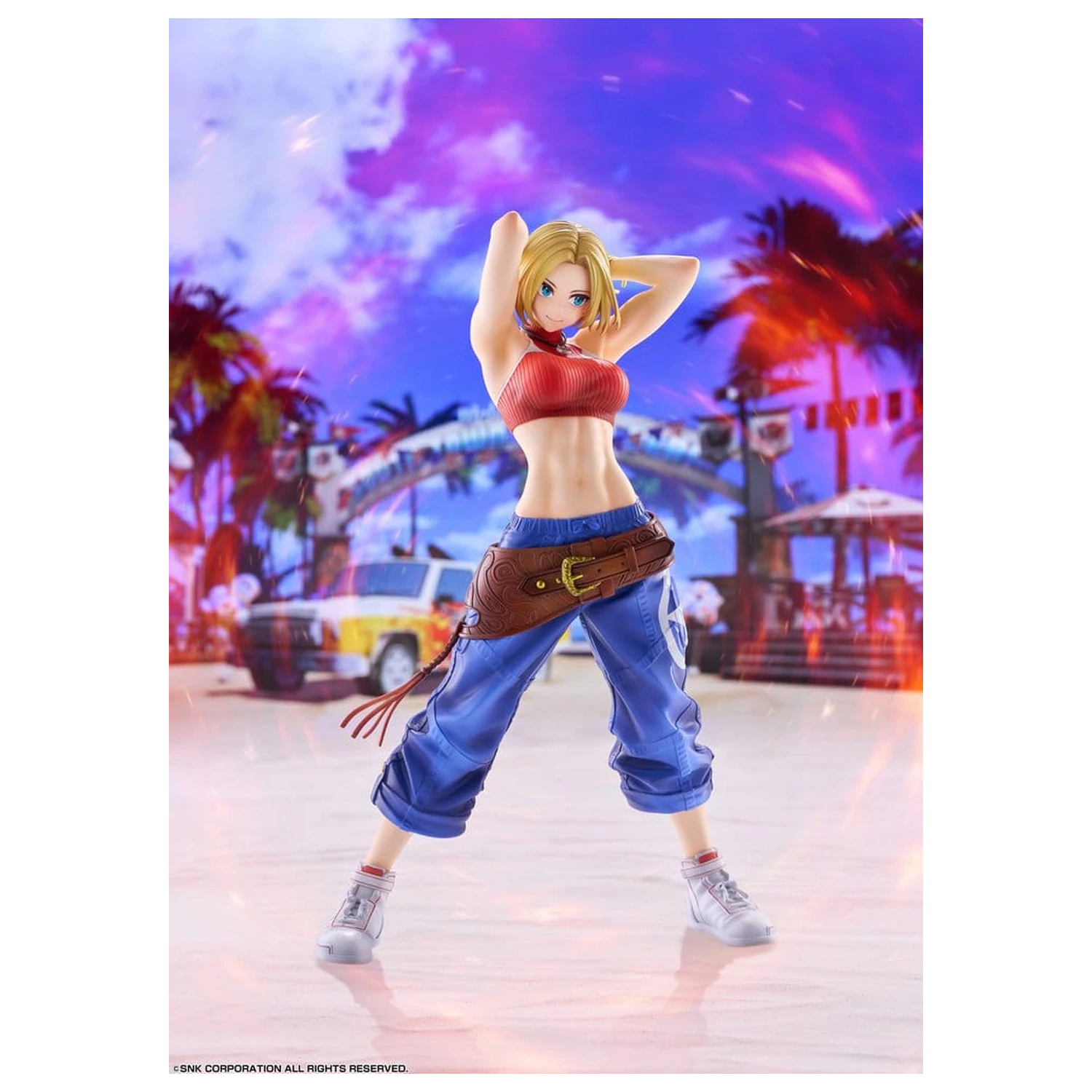 Fighting Girls Collection The King of Fighters XV PVC Figur 1/7 Blue Mary AmiAmi Limited Edition 26 cm Produktfoto