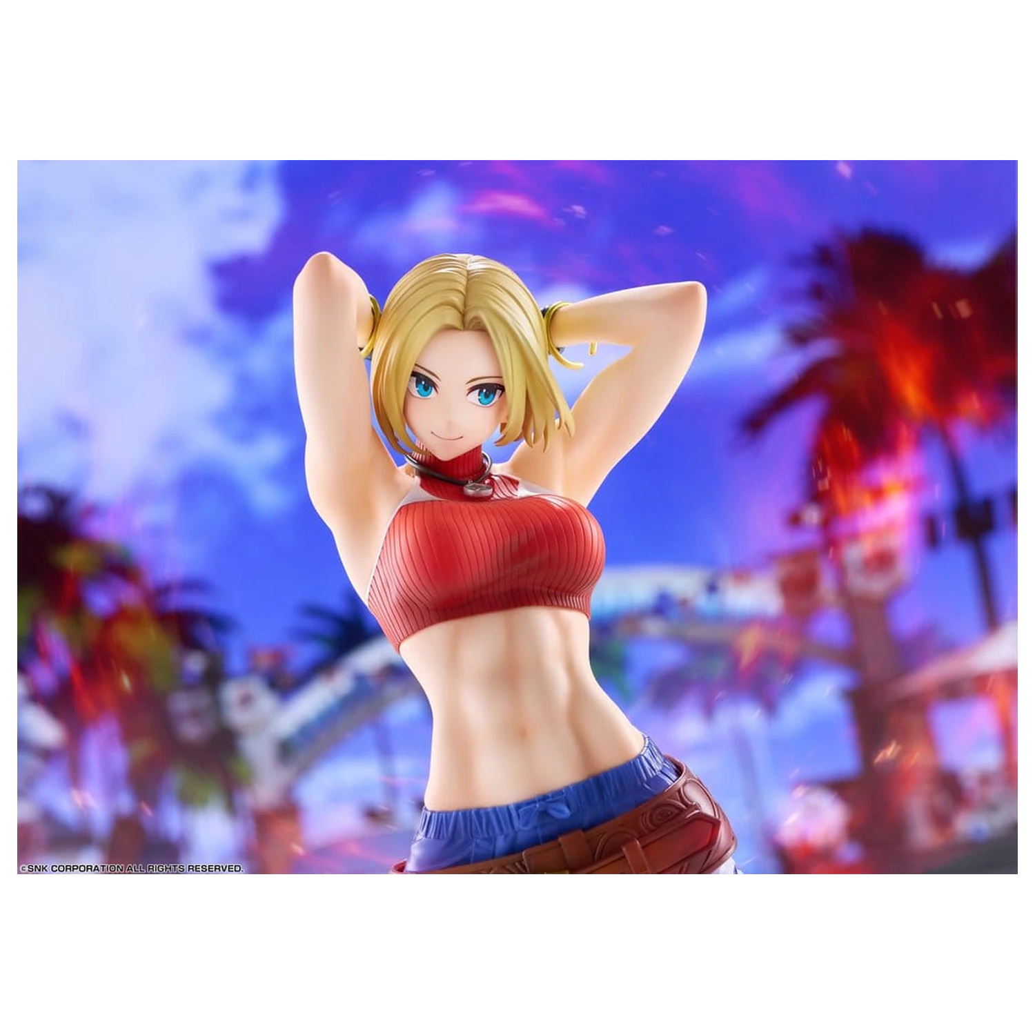 Fighting Girls Collection The King of Fighters XV PVC Figur 1/7 Blue Mary AmiAmi Limited Edition 26 cm Produktfoto