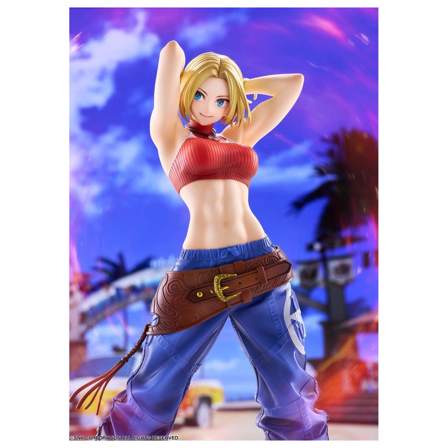 Fighting Girls Collection The King of Fighters XV PVC Figur 1/7 Blue Mary AmiAmi Limited Edition 26 cm Produktfoto