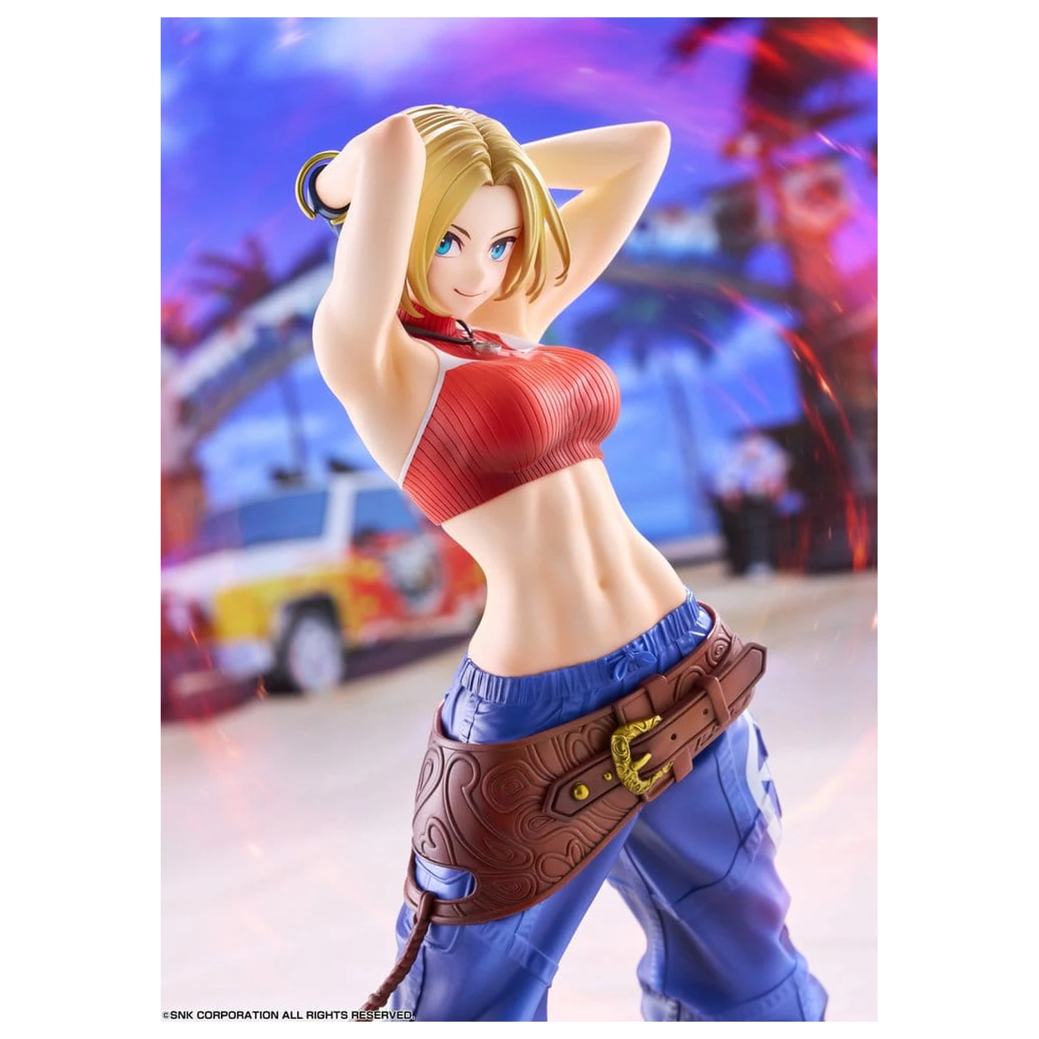 Fighting Girls Collection The King of Fighters XV PVC Figur 1/7 Blue Mary AmiAmi Limited Edition 26 cm Produktfoto