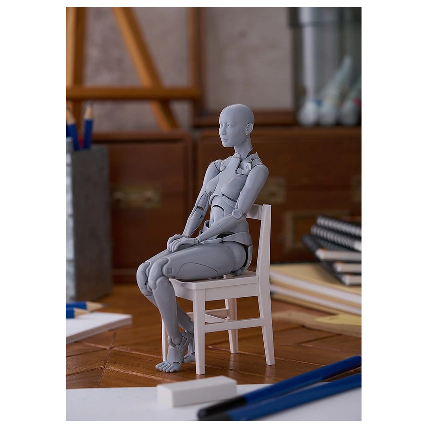 Figma Actionfigur Nishimura Style Drawing Doll Olive Gray 21 cm Produktfoto