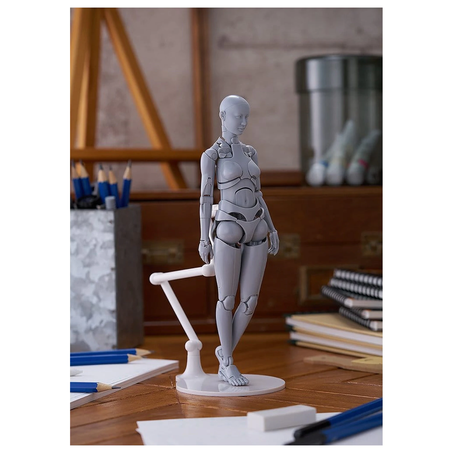 Figma Actionfigur Nishimura Style Drawing Doll Olive Gray 21 cm Produktfoto