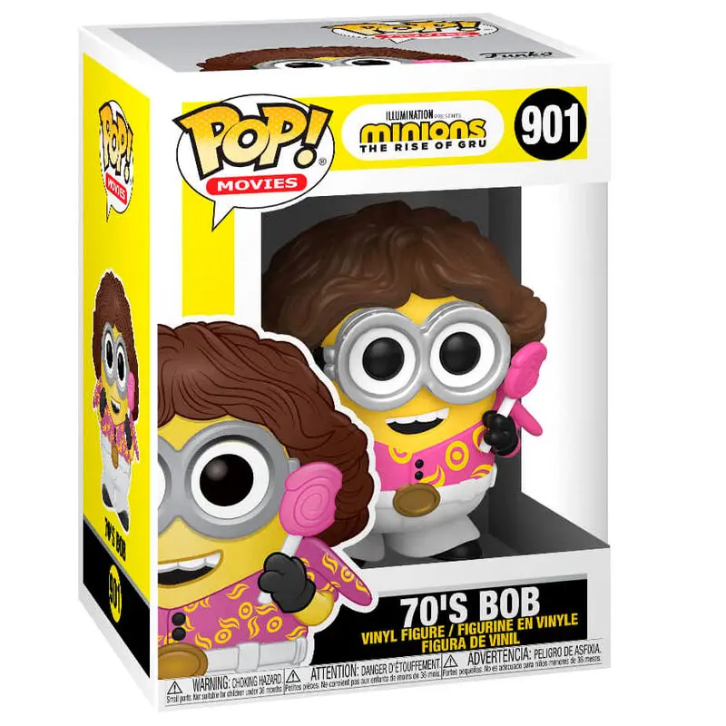 Minions II POP! Movies Vinyl Figur Seventies Bob 9 cm Produktfoto