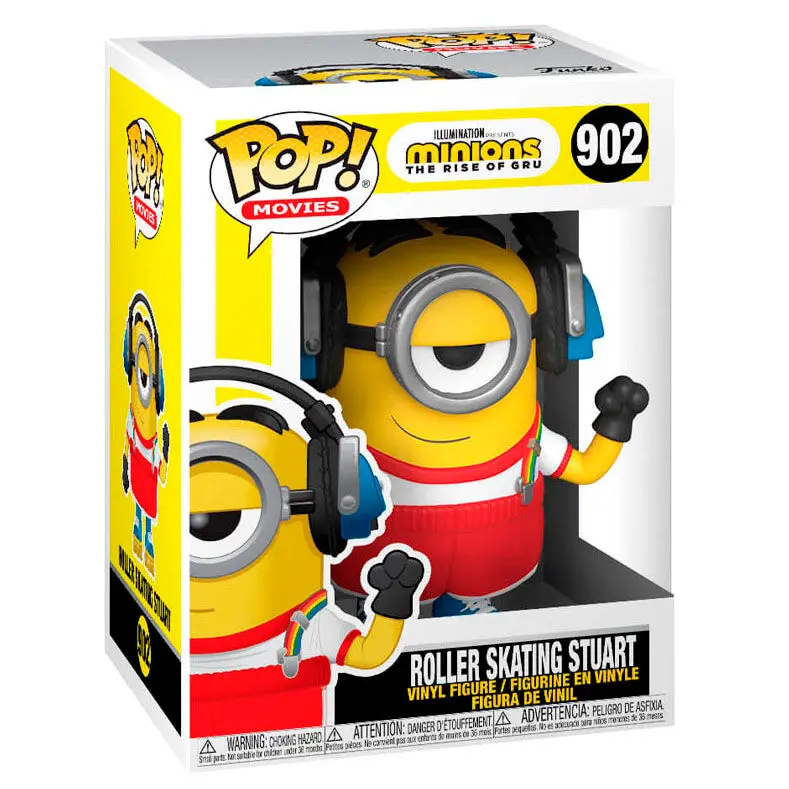 Minions II POP! Movies Vinyl Figur Skater Stuart 9 cm Produktfoto