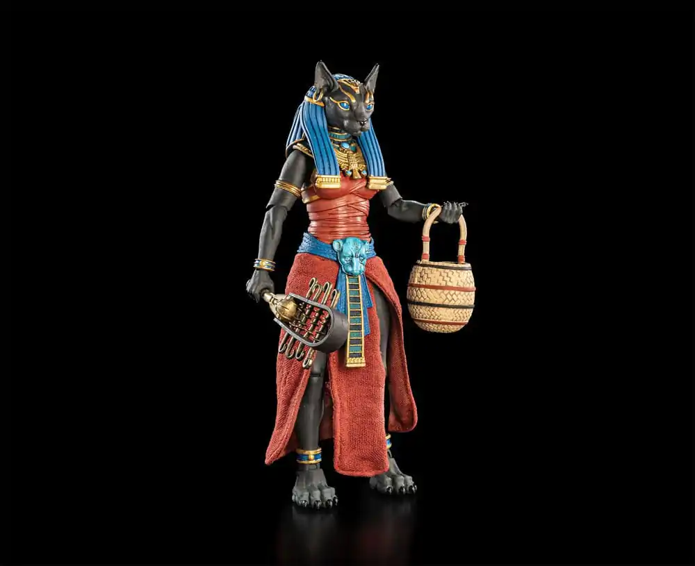 Figura Obscura Action Figur Bastet Schwarz & Rot Produktfoto