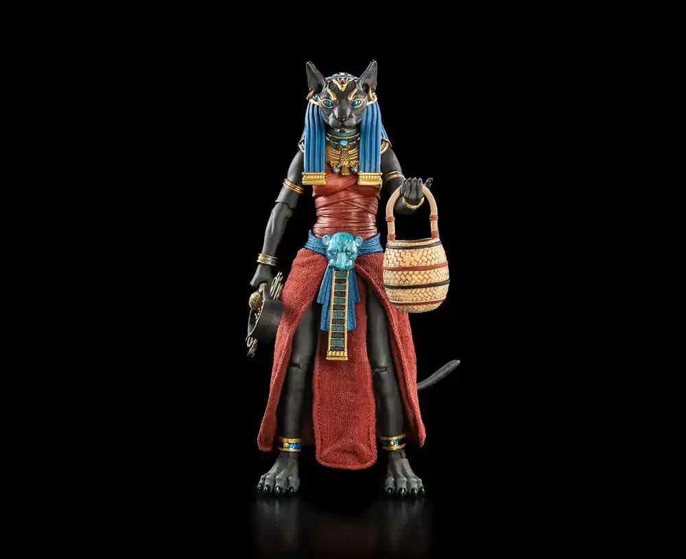 Figura Obscura Action Figur Bastet Schwarz & Rot Produktfoto