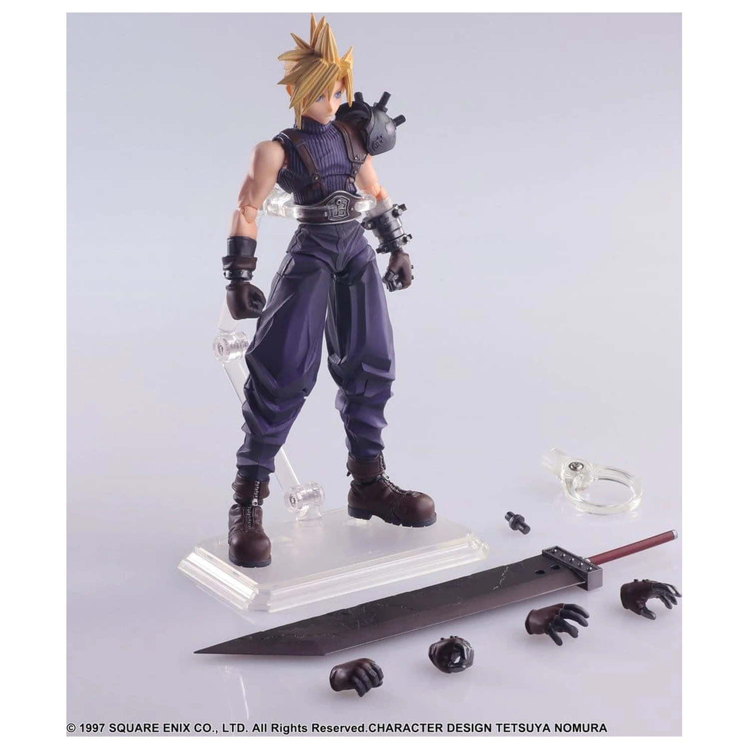 Final Fantasy VII Bring Arts Action Figur Cloud Strife Digital Plus Edition 15 cm Produktfoto