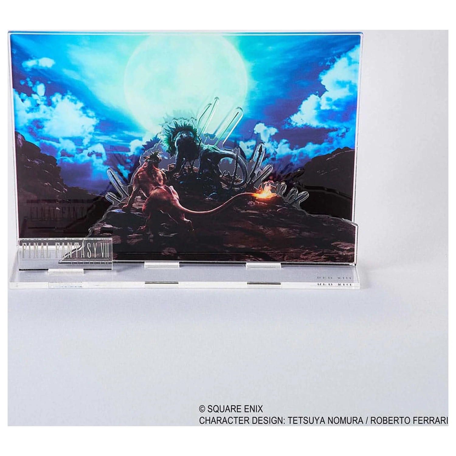 Final Fantasy VII Rebirth Acryl Diorama Red XIII Key Art Produktfoto