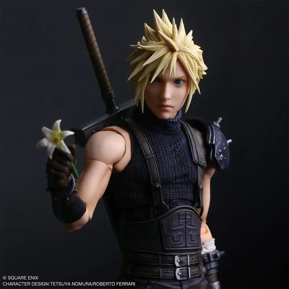 Final Fantasy VII Rebirth Play Arts Shin Actionfigur Cloud Strife 27 cm Produktfoto