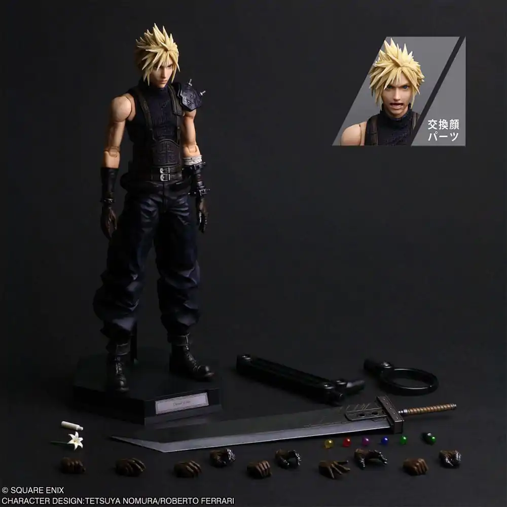 Final Fantasy VII Rebirth Play Arts Shin Actionfigur Cloud Strife 27 cm Produktfoto