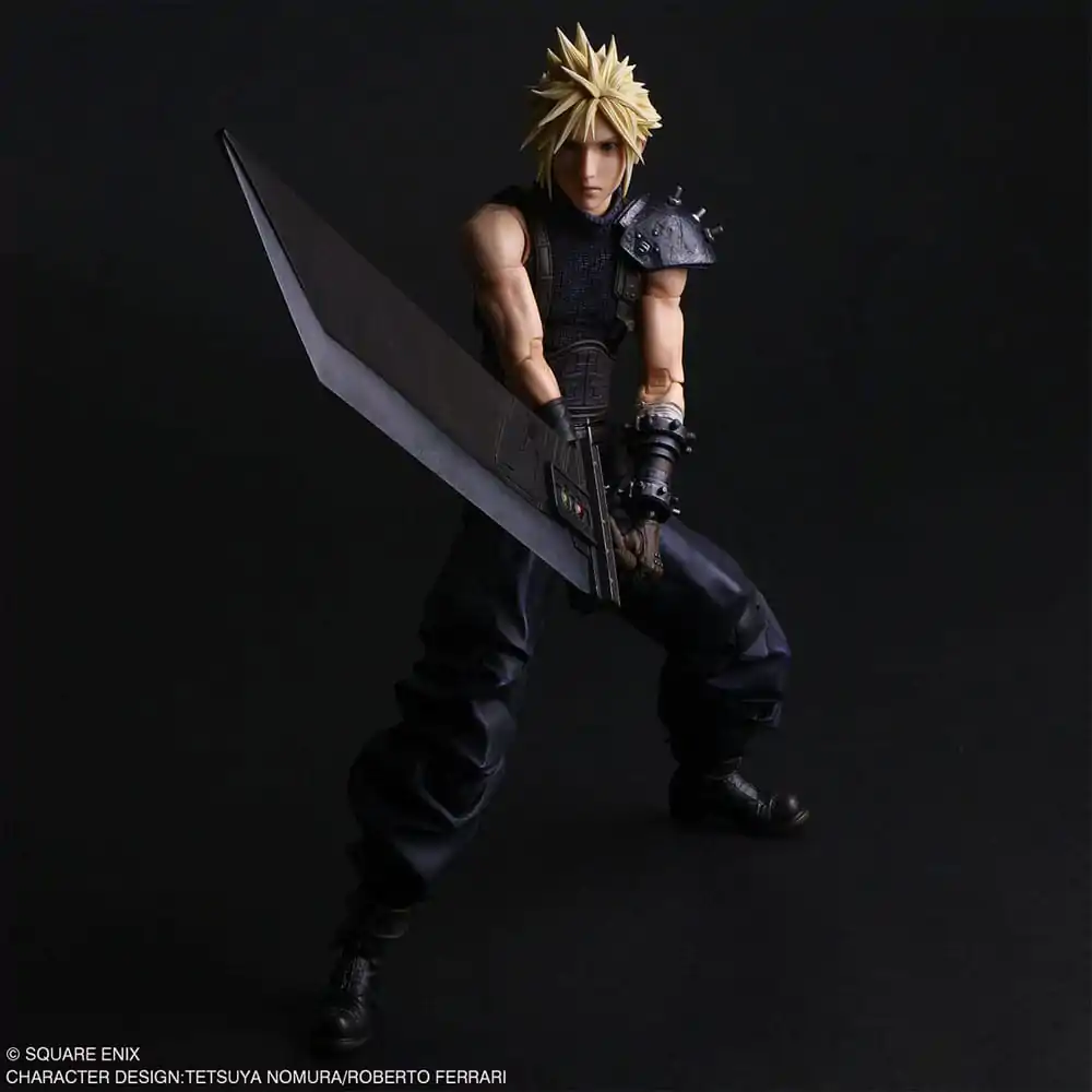 Final Fantasy VII Rebirth Play Arts Shin Actionfigur Cloud Strife 27 cm Produktfoto