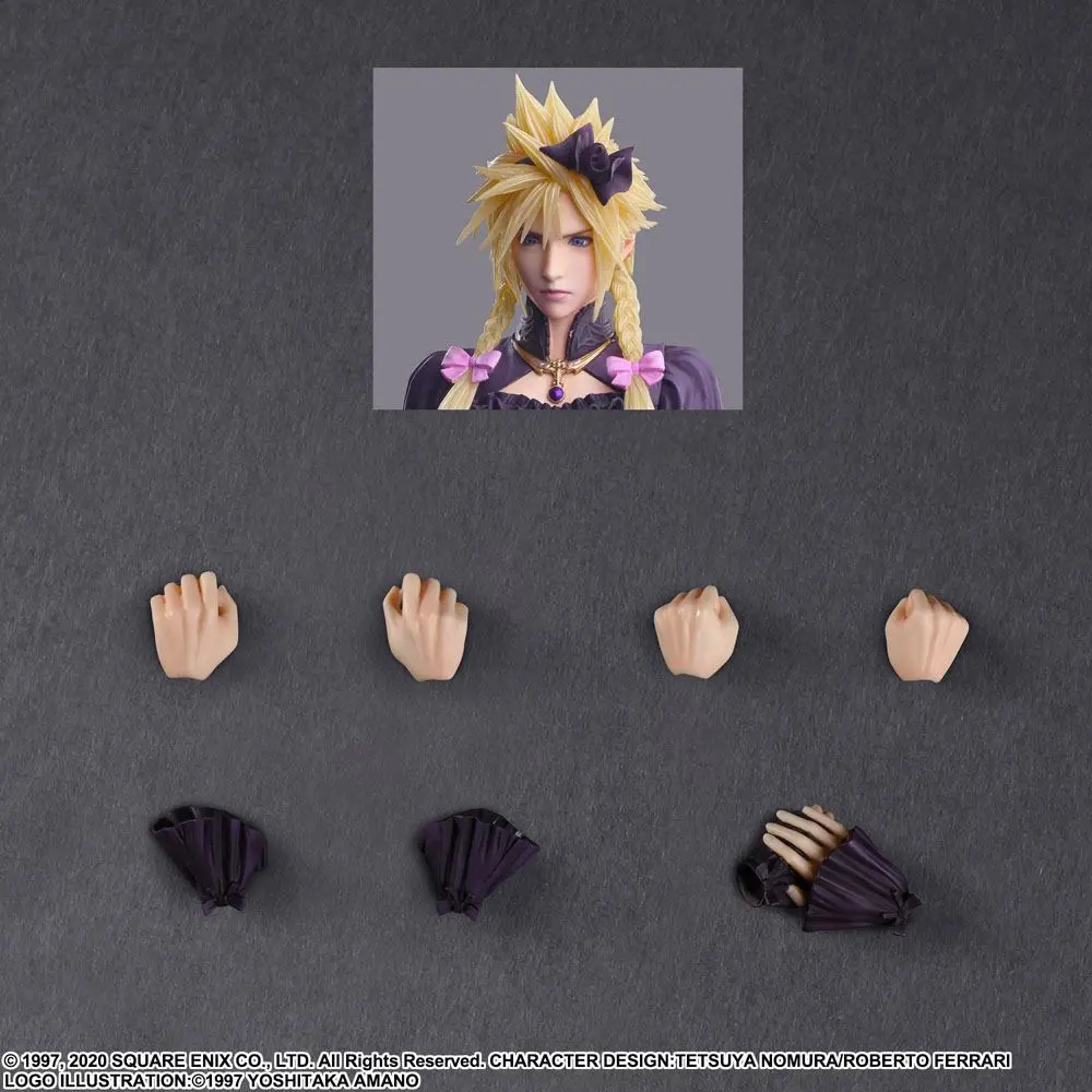 Final Fantasy VII Remake Play Arts Kai Action Figur Cloud Strife Dress Ver. 28 cm Produktfoto