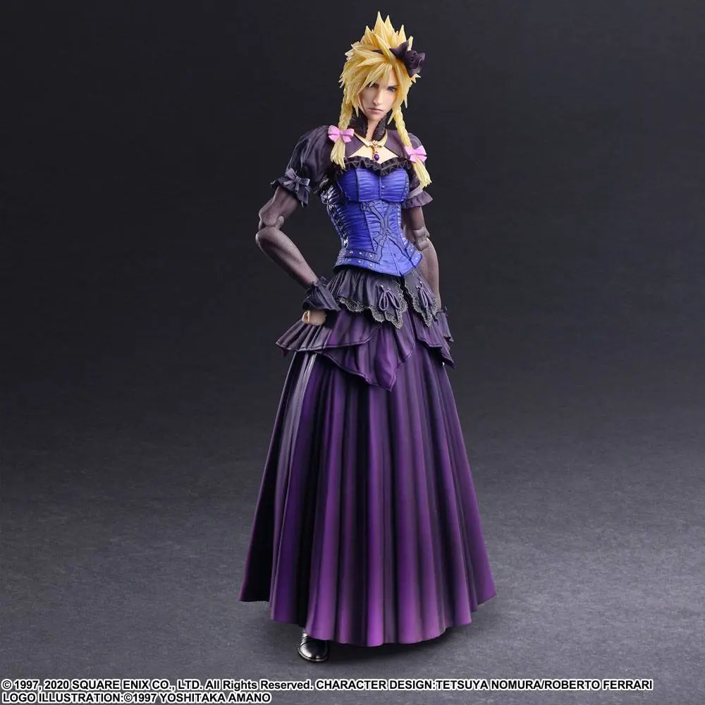 Final Fantasy VII Remake Play Arts Kai Action Figur Cloud Strife Dress Ver. 28 cm Produktfoto