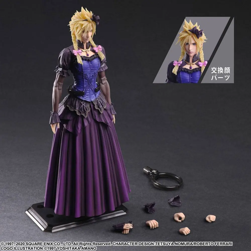 Final Fantasy VII Remake Play Arts Kai Action Figur Cloud Strife Dress Ver. 28 cm Produktfoto