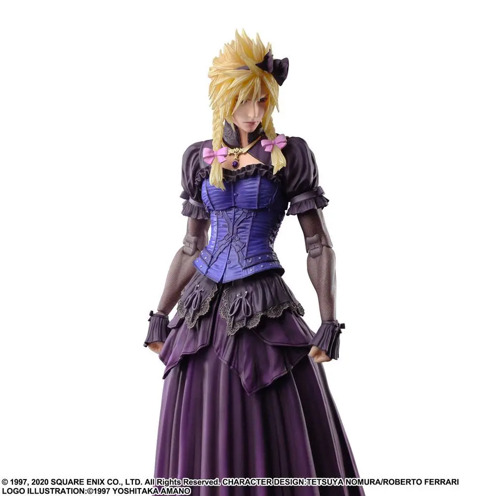 Final Fantasy VII Remake Play Arts Kai Action Figur Cloud Strife Dress Ver. 28 cm Produktfoto