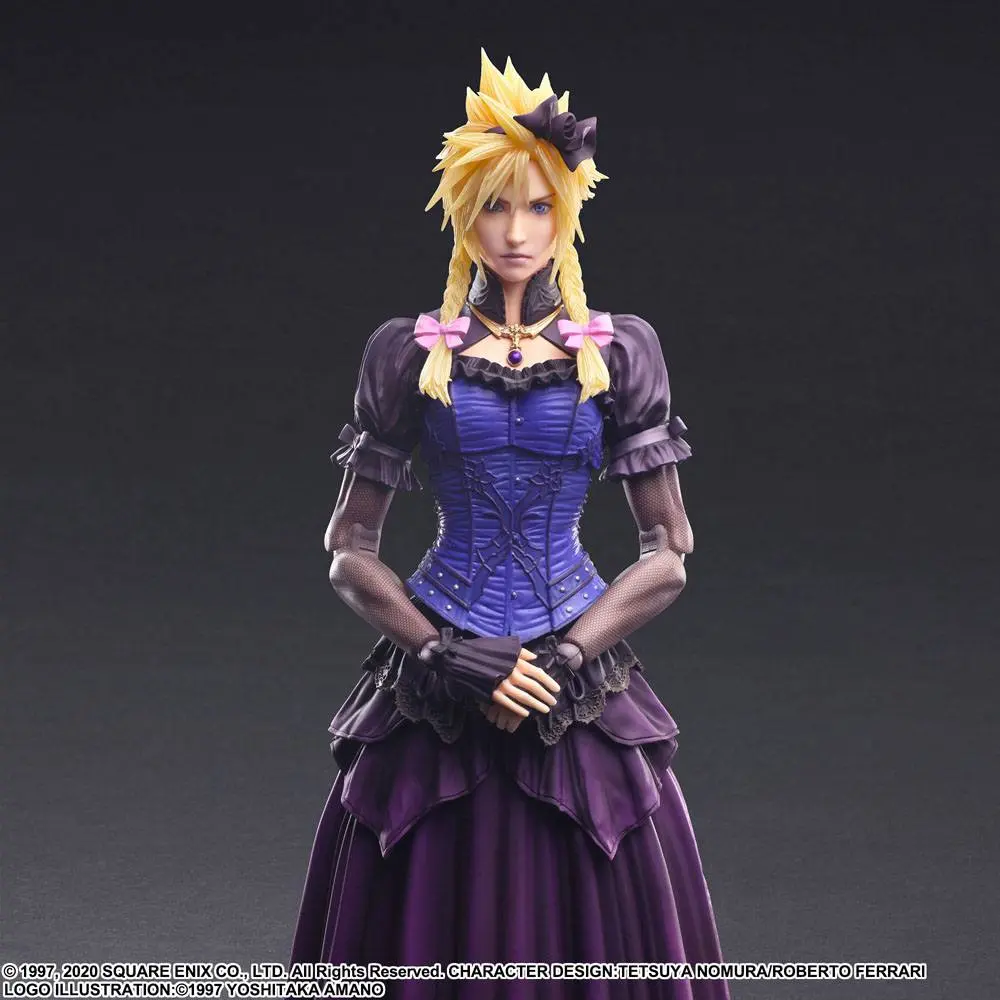 Final Fantasy VII Remake Play Arts Kai Action Figur Cloud Strife Dress Ver. 28 cm Produktfoto