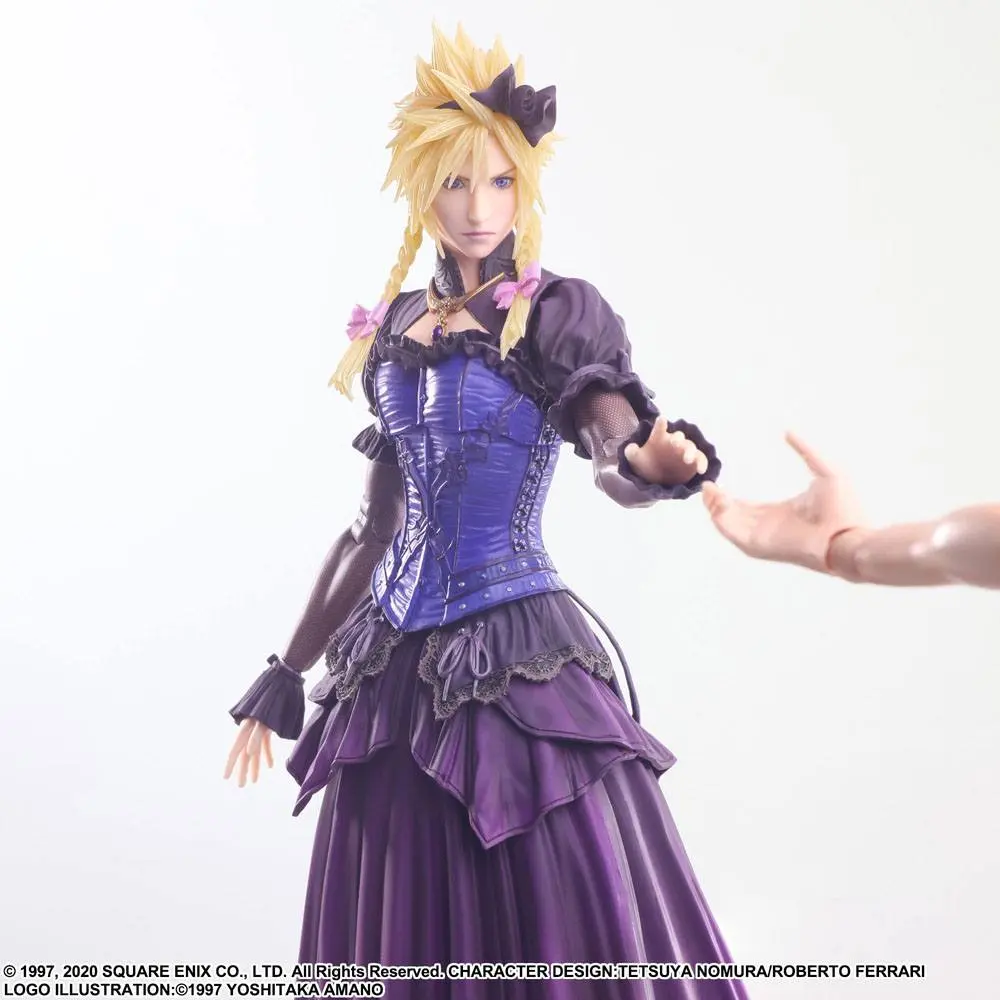 Final Fantasy VII Remake Play Arts Kai Action Figur Cloud Strife Dress Ver. 28 cm Produktfoto