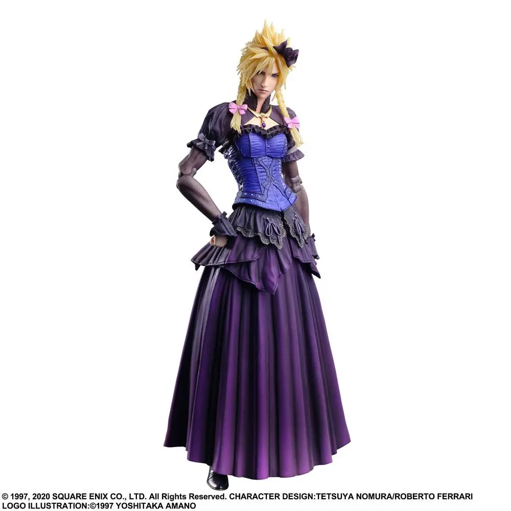 Final Fantasy VII Remake Play Arts Kai Action Figur Cloud Strife Dress Ver. 28 cm Produktfoto