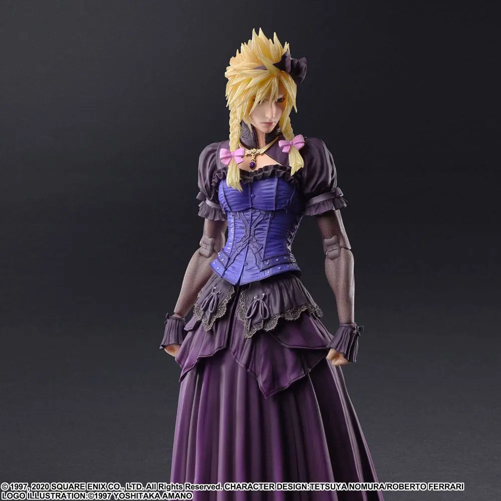 Final Fantasy VII Remake Play Arts Kai Action Figur Cloud Strife Dress Ver. 28 cm Produktfoto