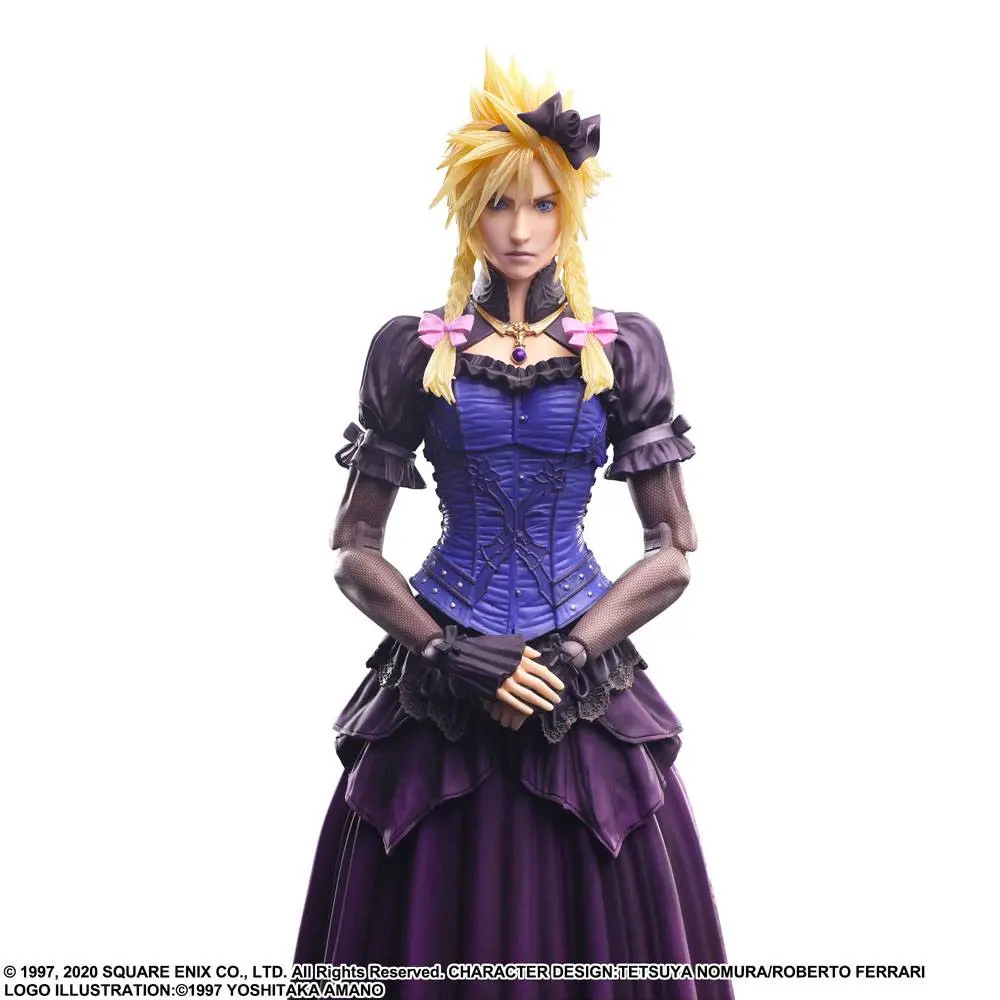 Final Fantasy VII Remake Play Arts Kai Action Figur Cloud Strife Dress Ver. 28 cm Produktfoto