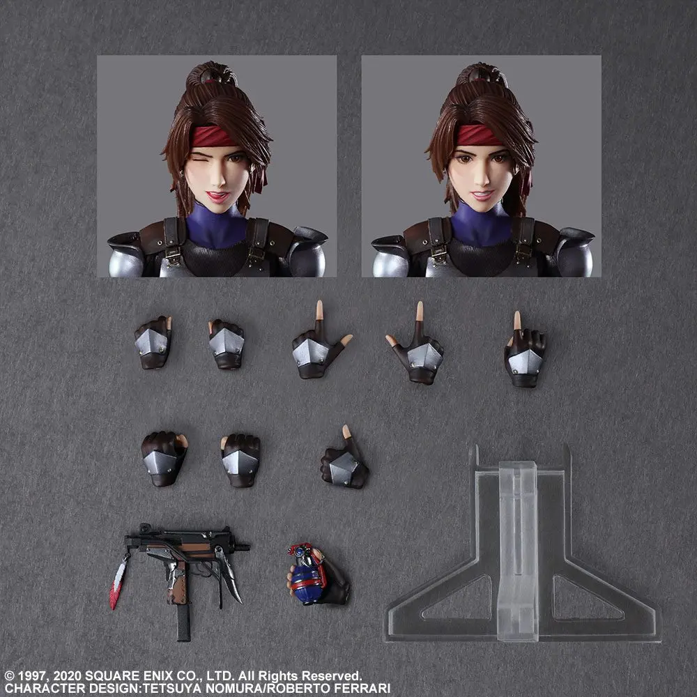 Final Fantasy VII Remake Play Arts Kai Actionfigur & Fahrzeug Jessie & Bike Produktfoto