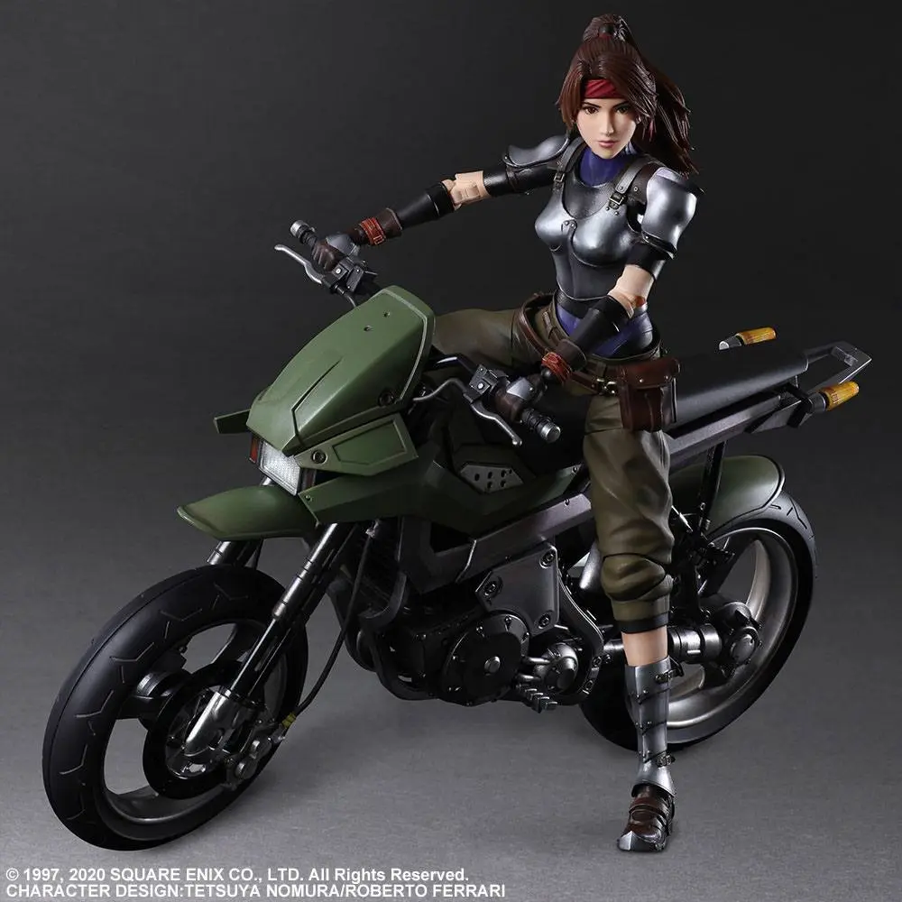 Final Fantasy VII Remake Play Arts Kai Actionfigur & Fahrzeug Jessie & Bike Produktfoto