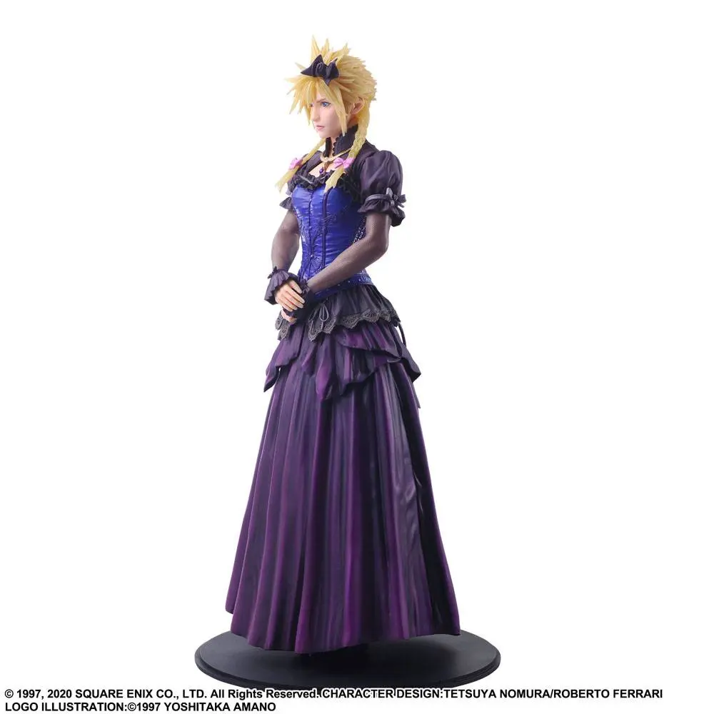 Final Fantasy VII Remake Static Arts Gallery Statue Cloud Strife Dress Ver. 28 cm termékfotó