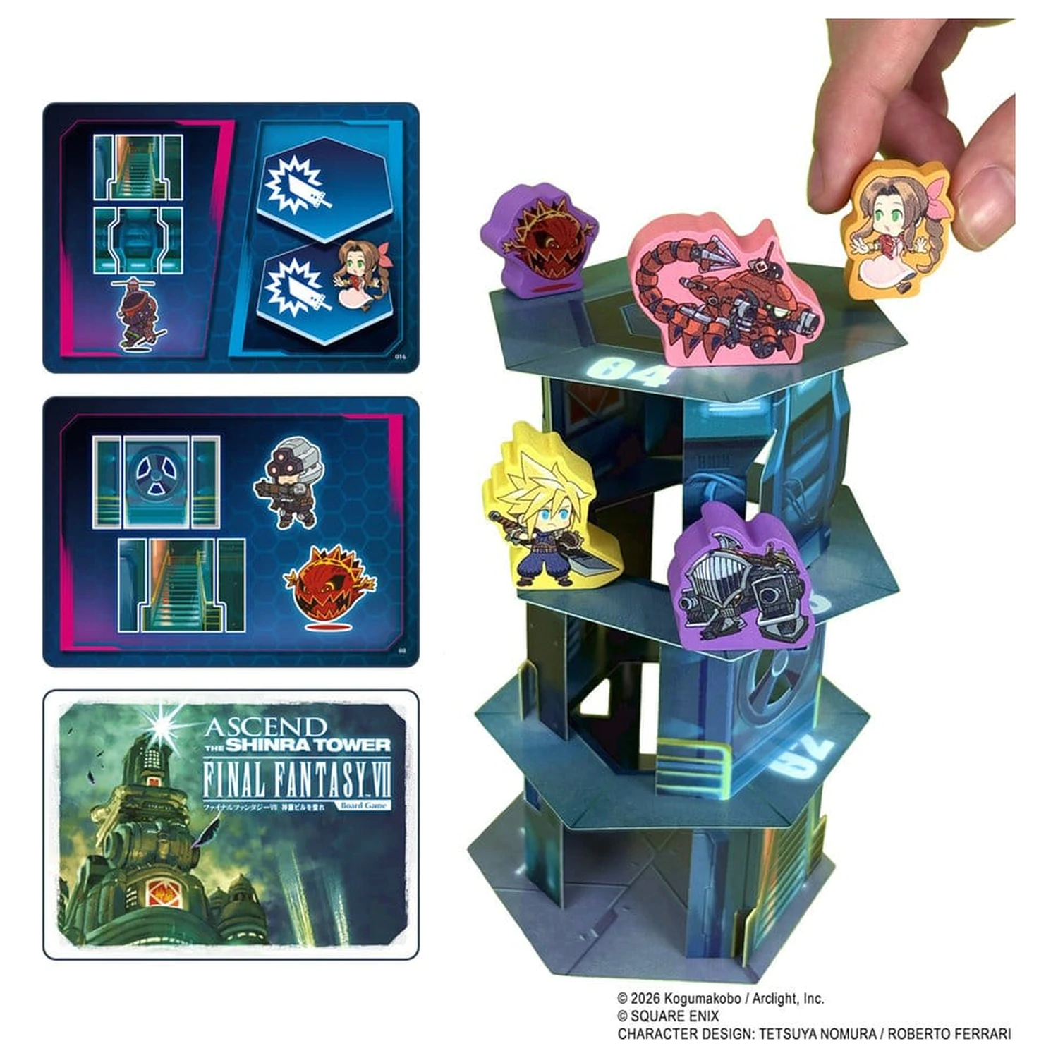 Final Fantasy VII Brettspiel Ascend The Shinra Tower Produktfoto