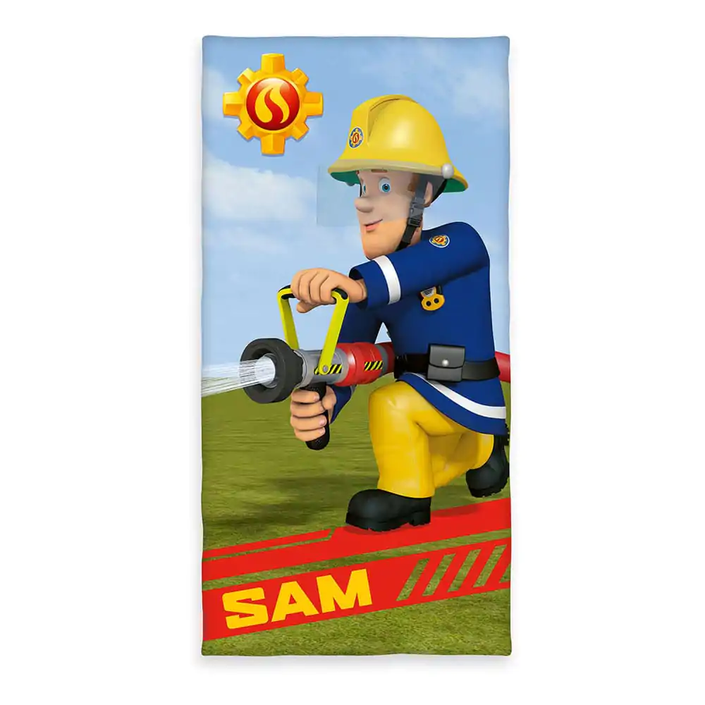 Fireman Sam Velours Handtuch 75 x 150 cm Produktfoto