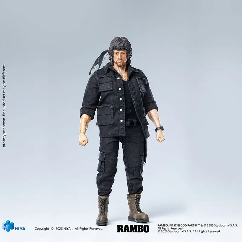 Rambo Exquisite Super Series Actionfigur 1/12 First Blood II John Rambo 16 cm termékfotó