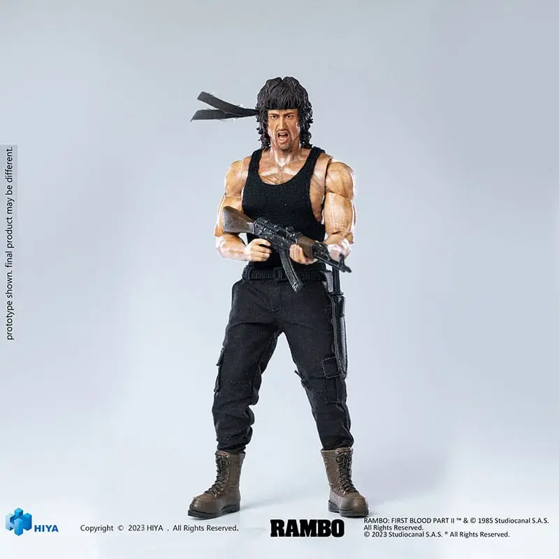 Rambo Exquisite Super Series Actionfigur 1/12 First Blood II John Rambo 16 cm termékfotó