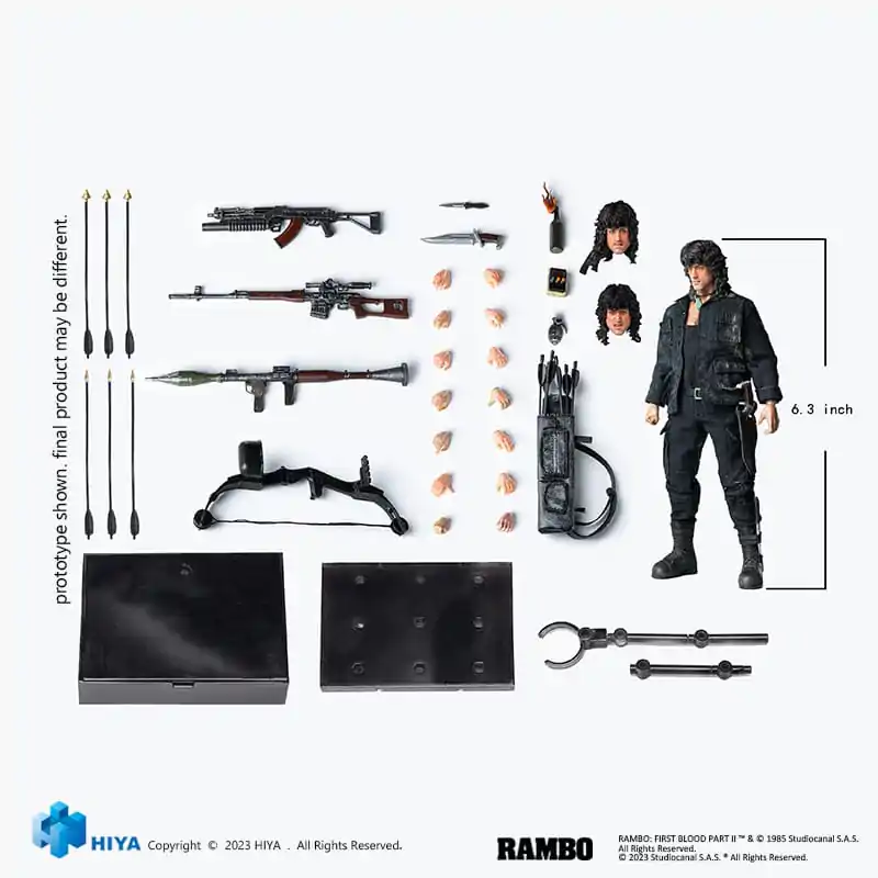 Rambo Exquisite Super Series Actionfigur 1/12 First Blood III John Rambo 16 cm termékfotó