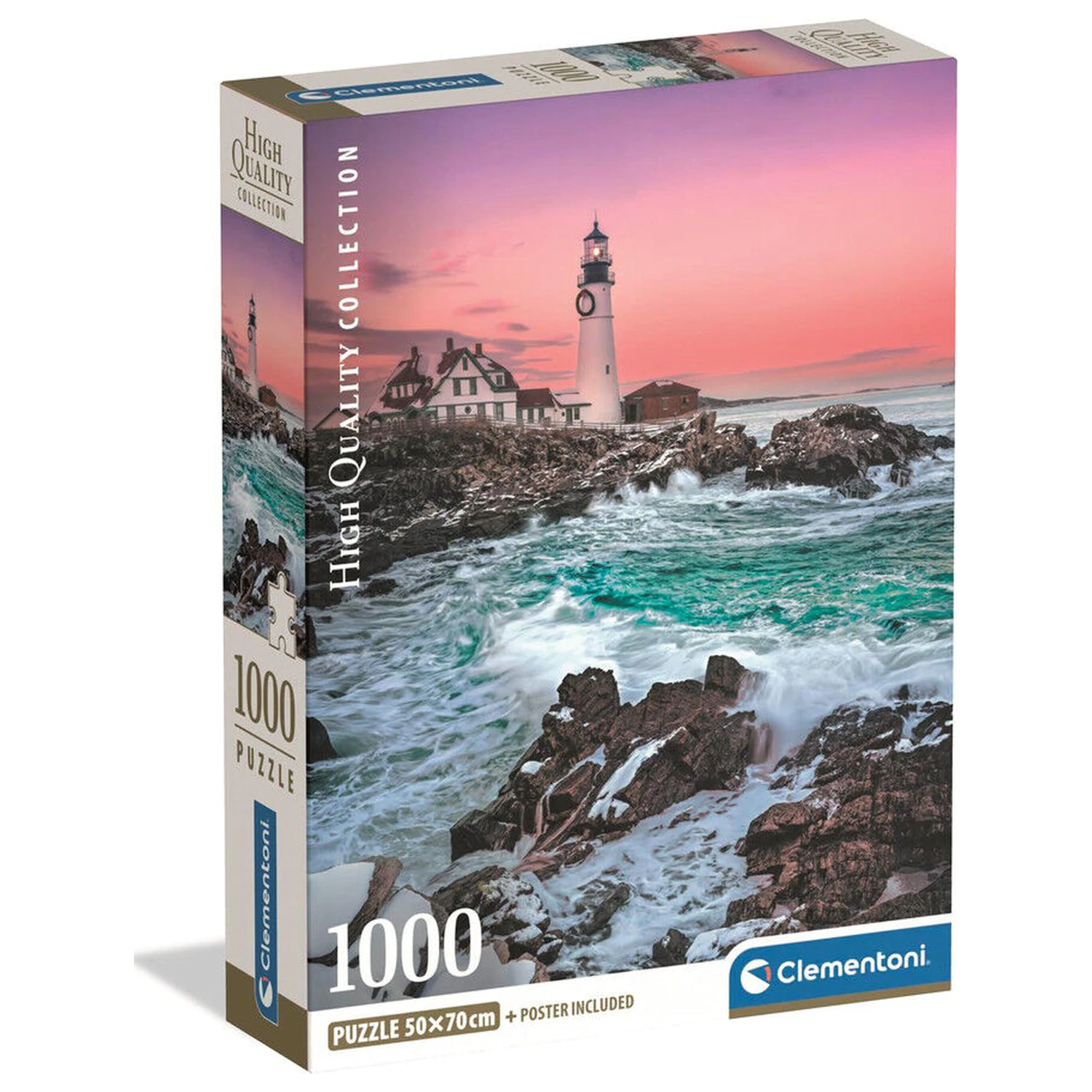 First Snow At Portland Head Puzzle 1000 Teile Produktfoto