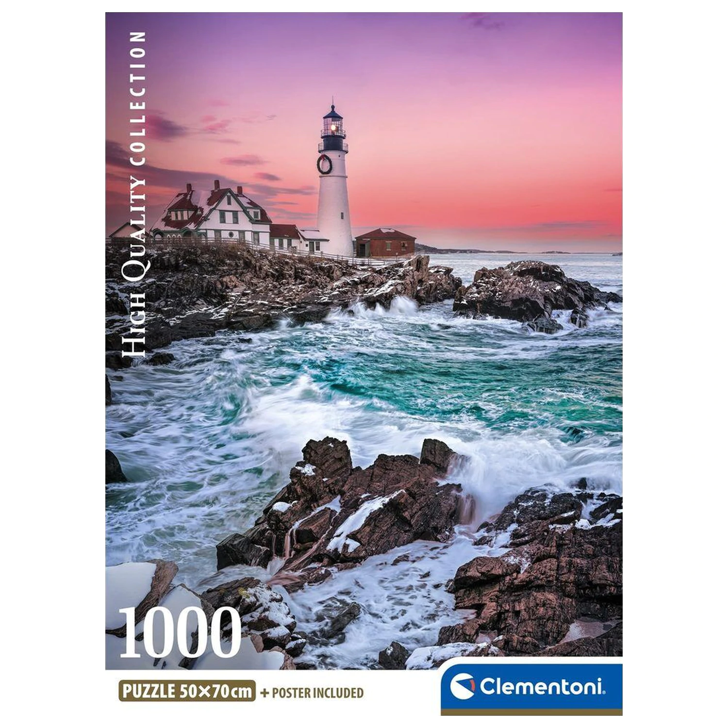 First Snow At Portland Head Puzzle 1000 Teile Produktfoto