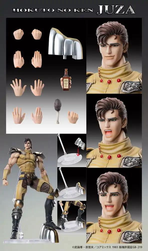 Fist of the North Star Action-Figur Chozokado Juza 18 cm Produktfoto