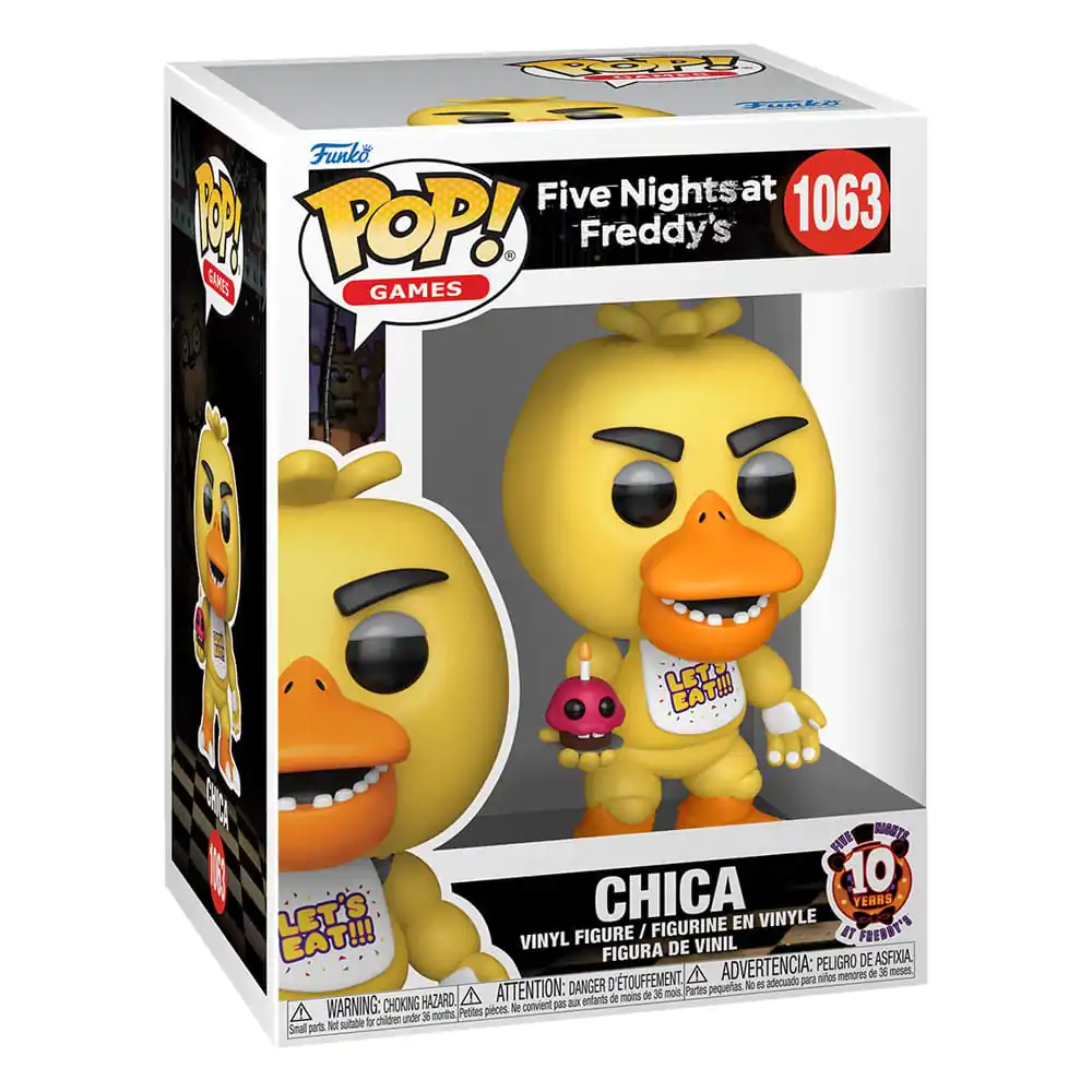 Five Nights at Freddy's Funko POP! Vinyl Figur 10th Anniversary - Chica 9 cm termékfotó