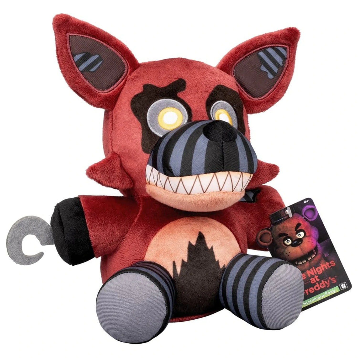 Five Nights at Freddy's Core Plüsch Nightmare Foxy (FNAF 4) 20 cm Produktfoto