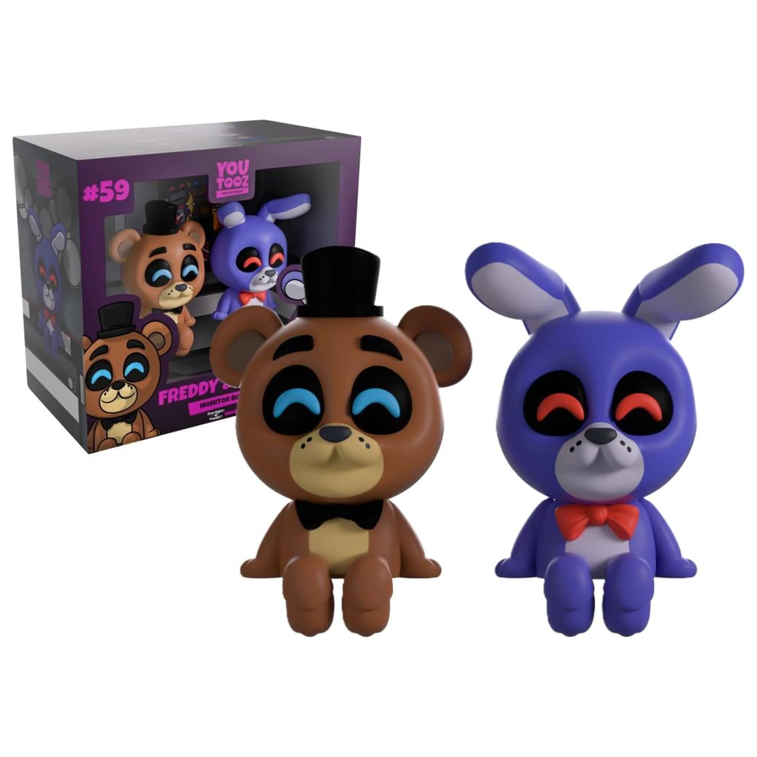 Five Nights at Freddy's Freddy & Bonnie Monitor Buddiez Figuren 6 Zentimeter Produktfoto