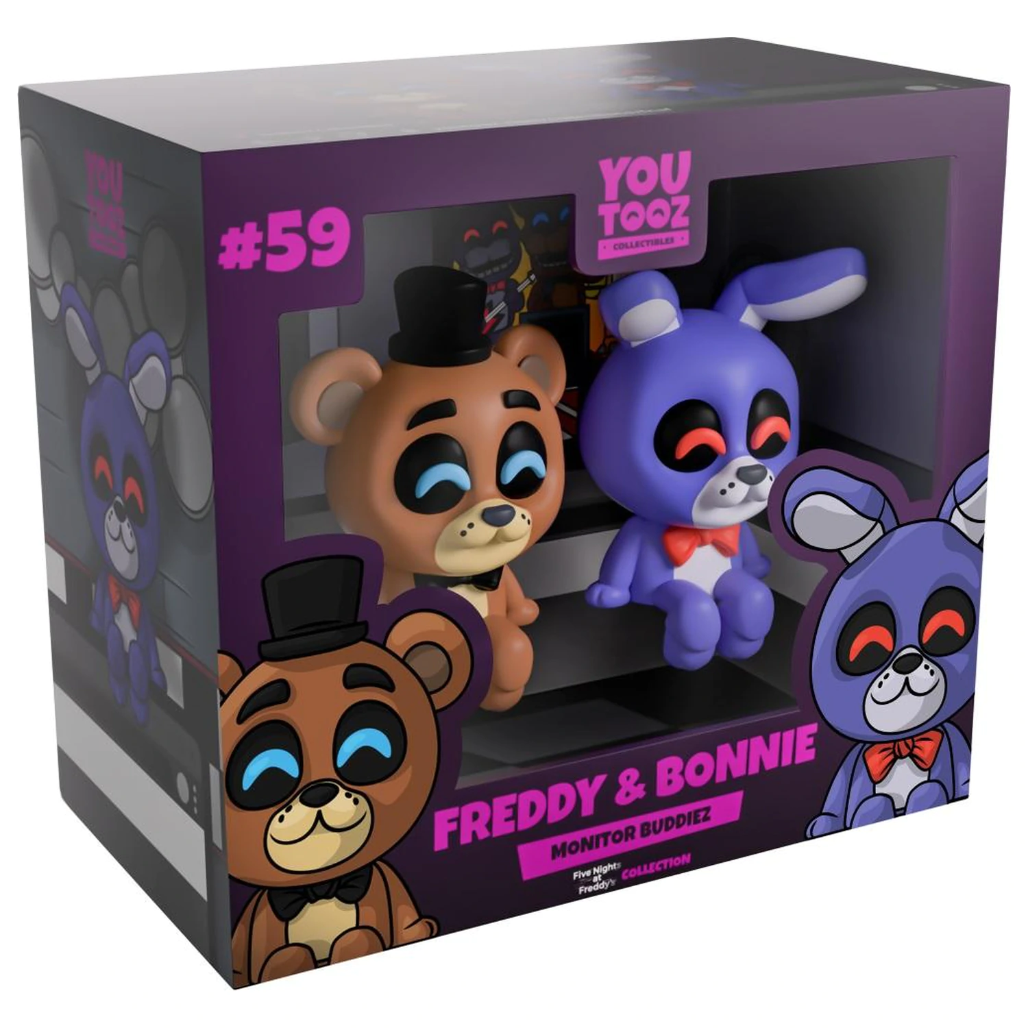 Five Nights at Freddy's Freddy & Bonnie Monitor Buddiez Figuren 6 Zentimeter Produktfoto