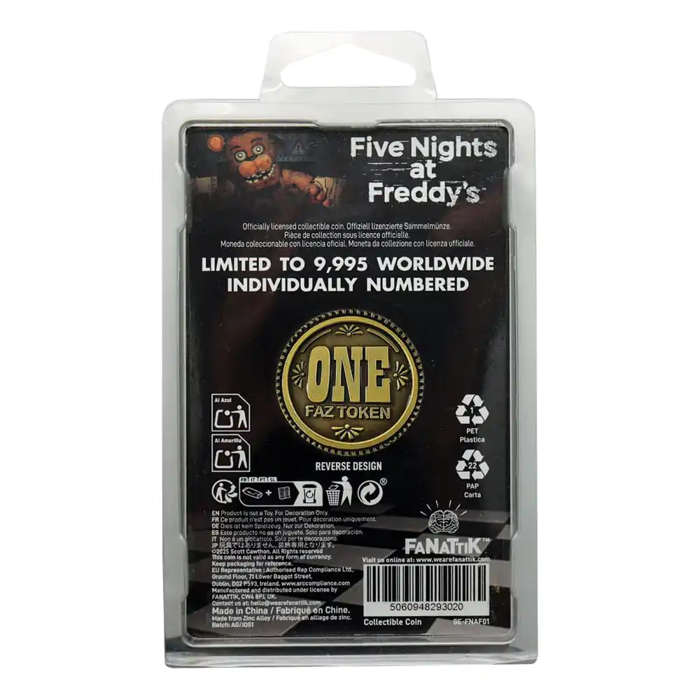 Five Nights at Freddy's Sammler-Münze One Faz Token Limited Edition Produktfoto