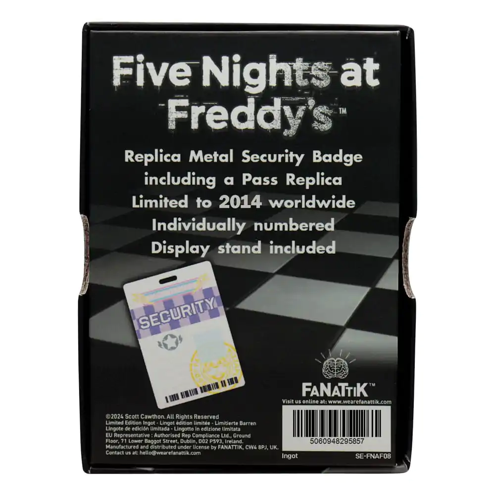 Five Nights at Freddy´s Replik Security Badge termékfotó