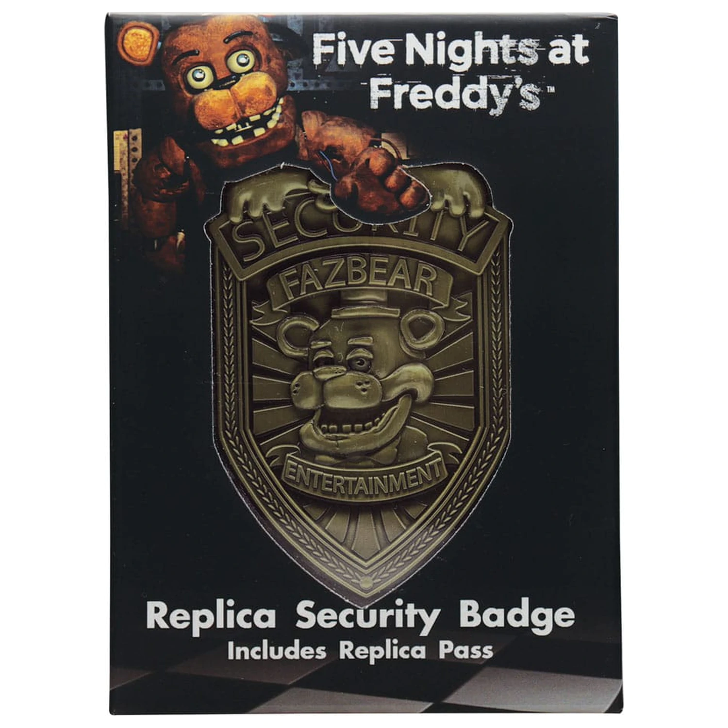 Five Nights at Freddy´s Replika Sicherheitsausweis Antik Messing Edition Produktfoto