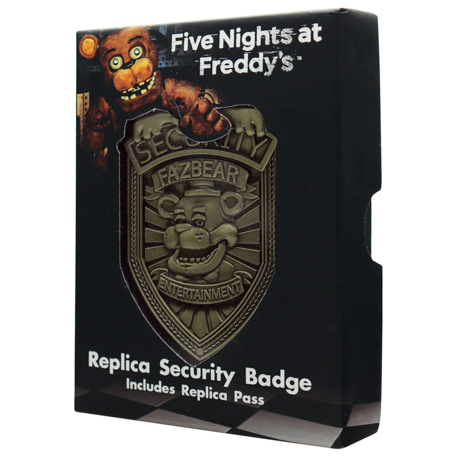 Five Nights at Freddy´s Replika Sicherheitsausweis Antik Messing Edition Produktfoto