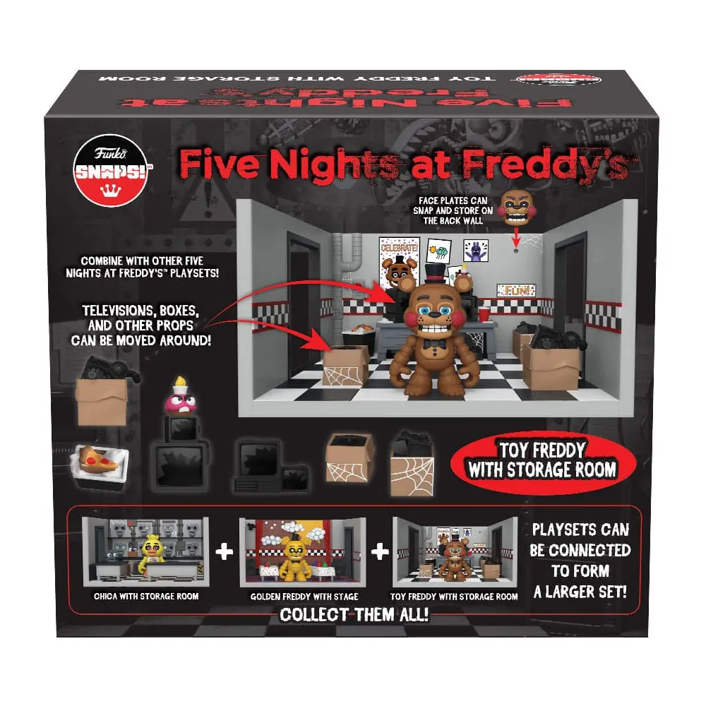 Five Nights at Freddy's Snap Spielset mit Actionfigur Freddy's Room 9 cm Produktfoto