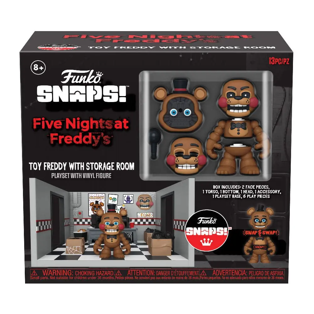 Five Nights at Freddy's Snap Spielset mit Actionfigur Freddy's Room 9 cm Produktfoto