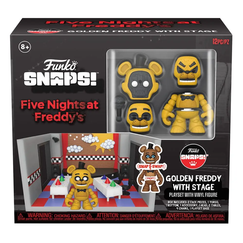 Five Nights at Freddy's Snap Spielset mit Actionfigur Stage w/Freddy (GD) 9 cm termékfotó