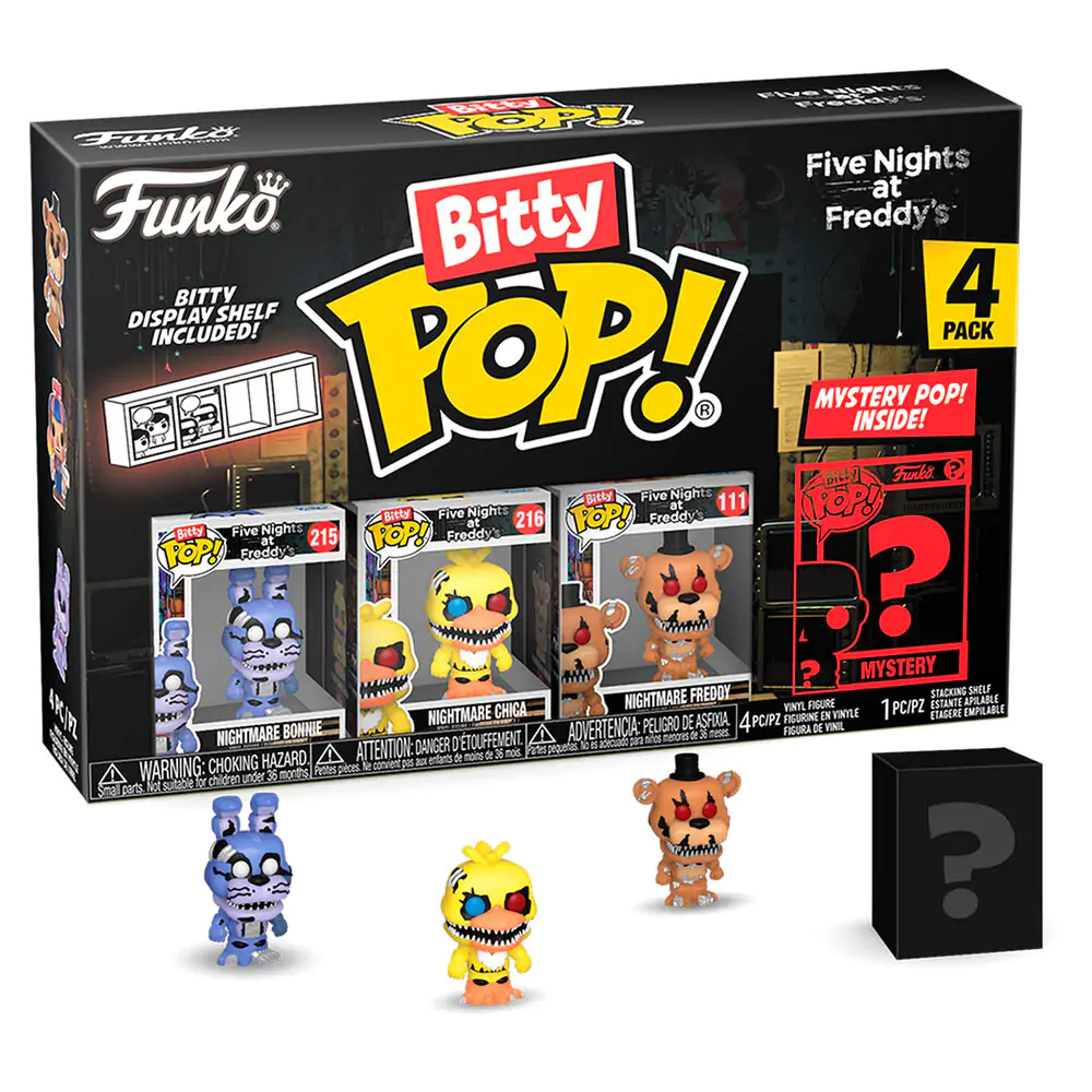 Five Nights at Freddys Nightmare Bitty POP! Vinyl Figuren 4er-Pack Bonnie termékfotó