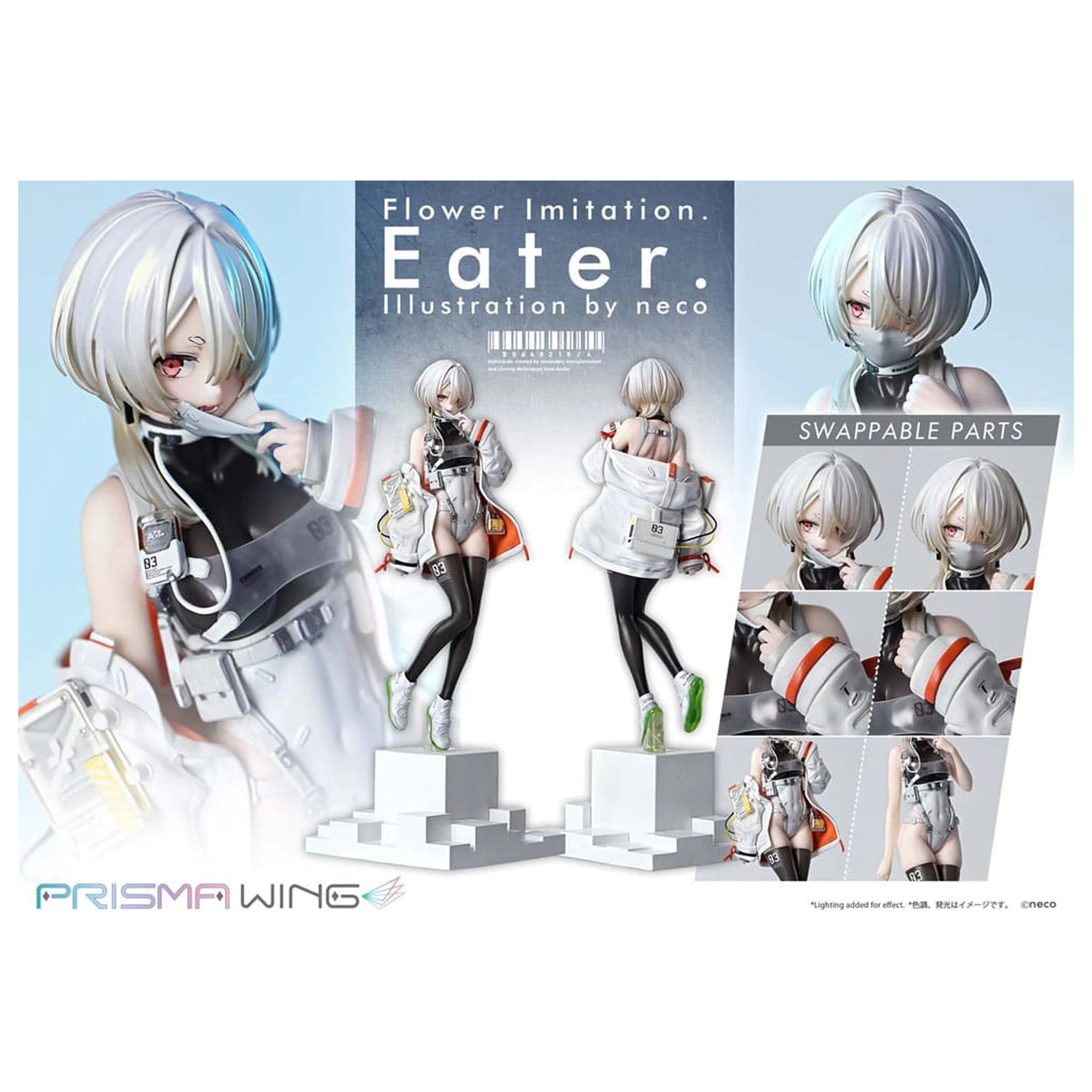 Flower Imitation Prisma Wing PVC Statue 1/7 Eater Illustration by neco 32 cm Produktfoto