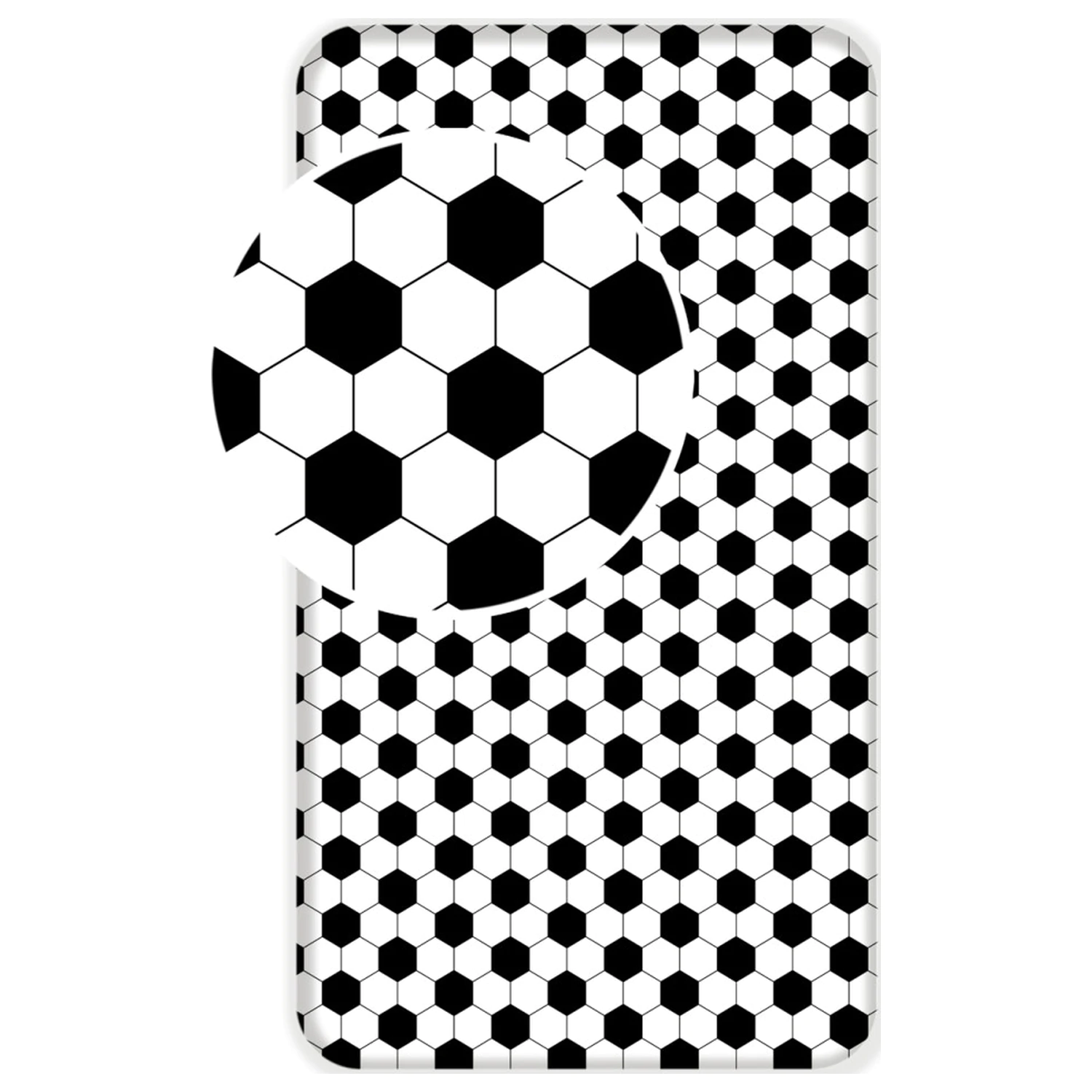 Fußball Bälle Spannbetttuch 90x200 cm Produktfoto