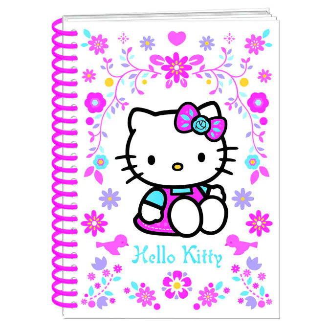 Folksy Hello Kitty A5 Notizbuch Produktfoto